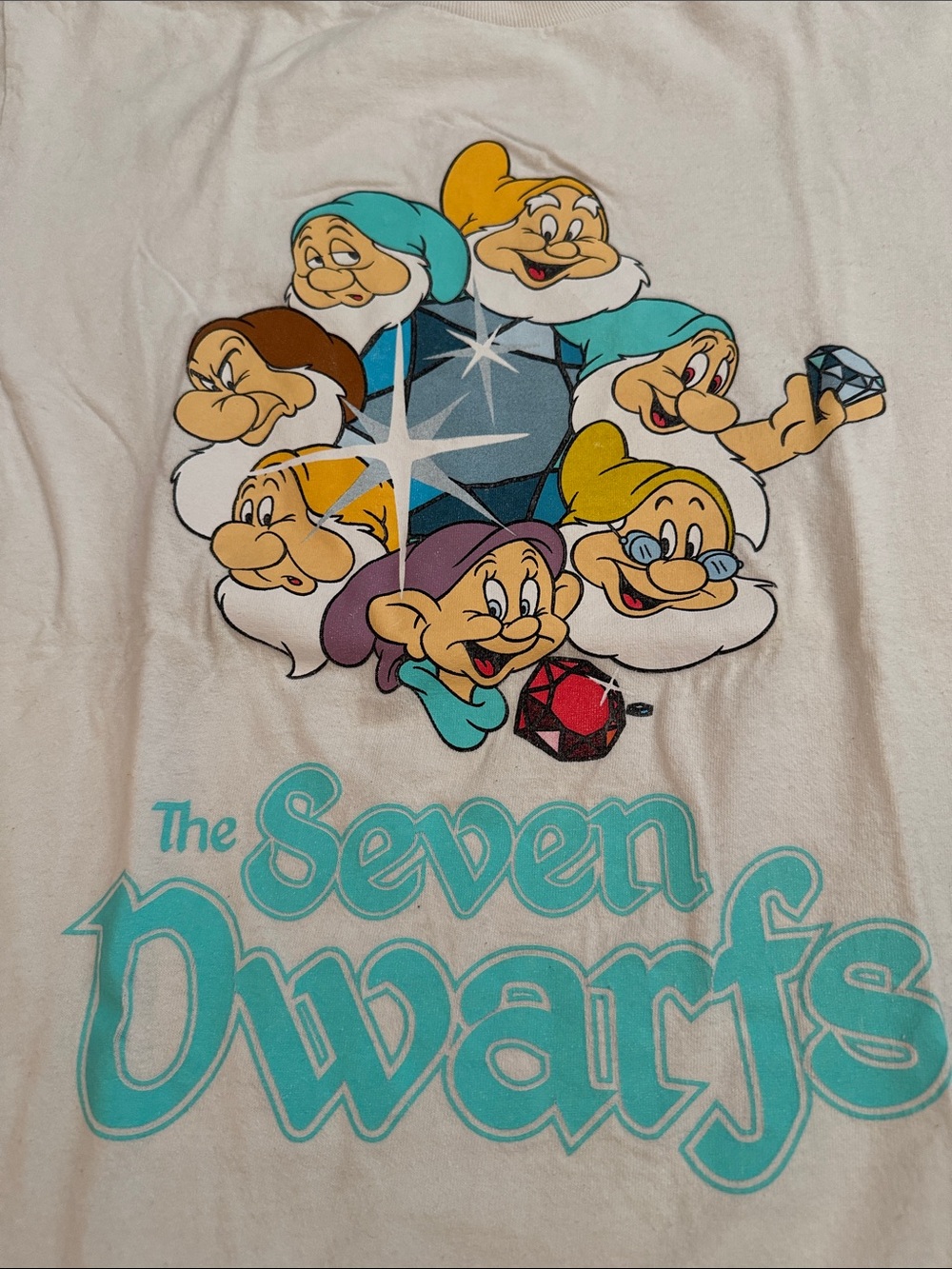 Diamond Supply Co. Cream Kids Tee with The Seven Dwarfs Graphic - Picture 3 of 5